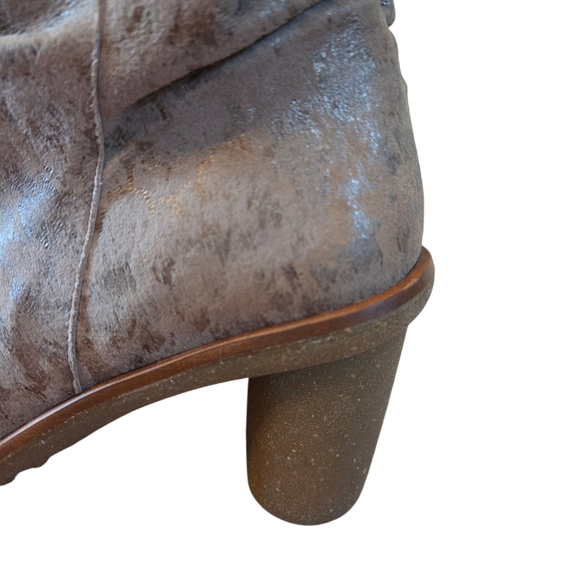 El Naturalista Made In Spain Leather Women's Metallic Heeled Ankle Boots EU 41 - Picture 6 of 16